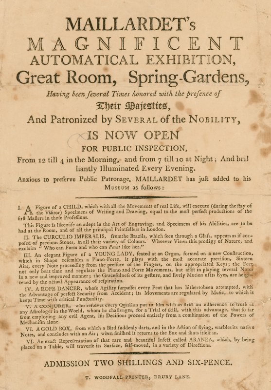 Maillardets壮大な自動展、Great Room、Spring Gardens、ロンドン 作： 英語学校