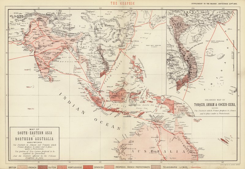 東南アジアと北オーストラリアの地図 作： 英語学校