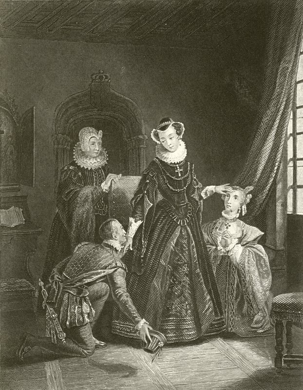 Lochleven城のスコットランドのメアリー女王 作： 英語学校
