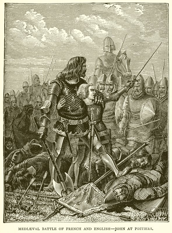 フランス語と英語の中世の戦い-ポワチエのジョン 作： 英語学校