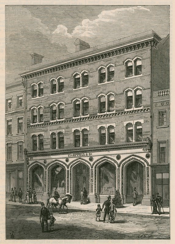 Messrs Chappell＆Cos Premises、New Bond Street、London 作： 英語学校