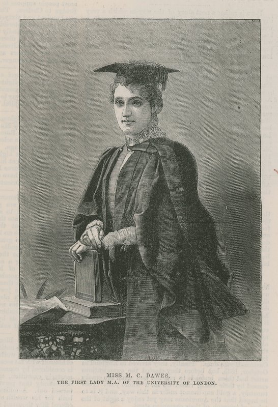 ミスMCドース、ロンドン大学の最初の女性MA 作： 英語学校