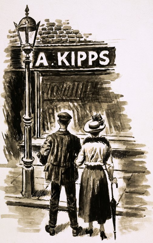 Mr.Kipps（紙にガッシュ 作： 英語学校