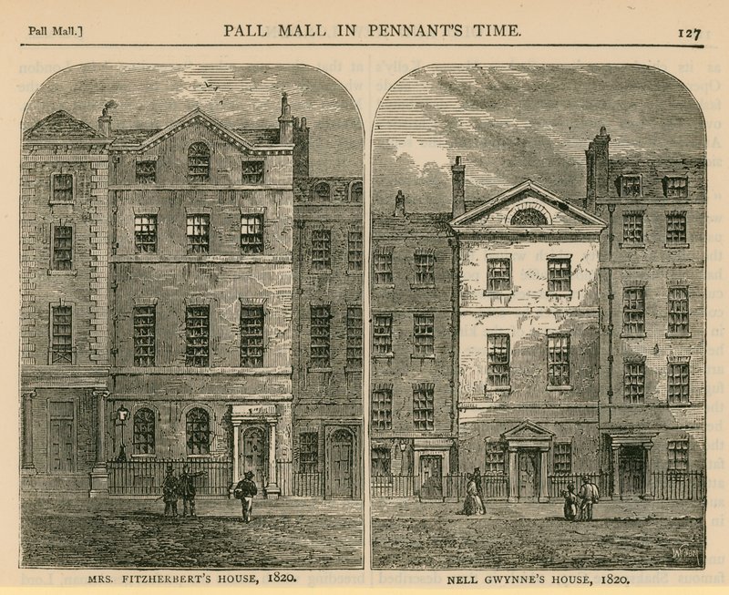 フィッツハーバーツ夫人の家とネルグウィンズの家、1820年 作： 英語学校