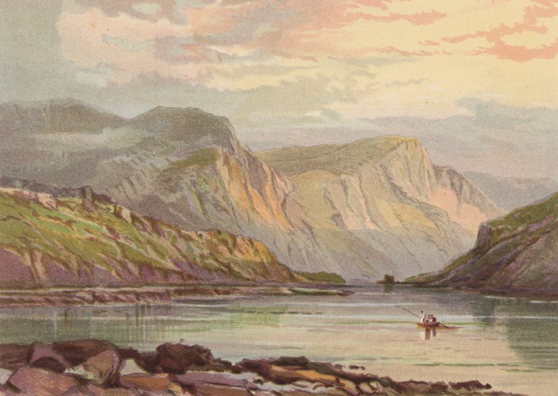 ウェールズ北部、Llyn Ogwen (カラーリソ) 作： 英語学校