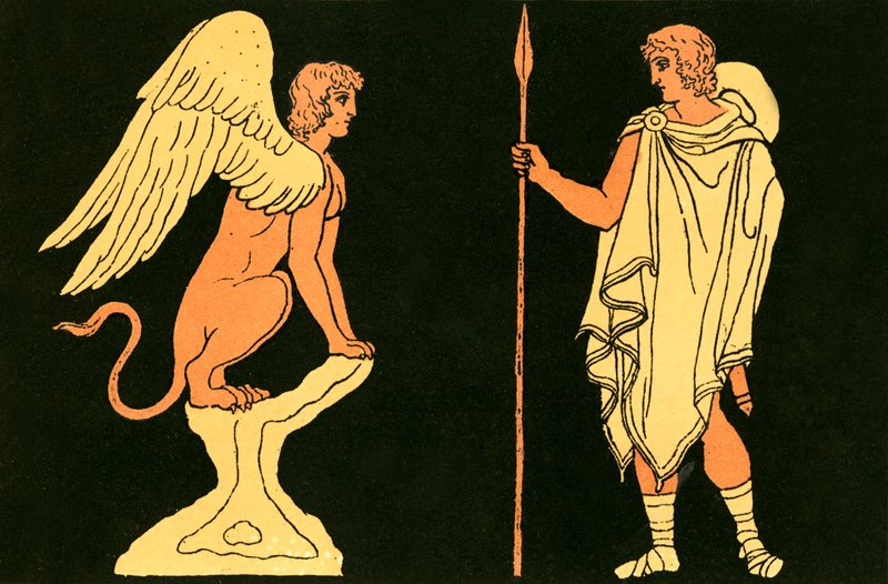 オイディプスとスフィンクス 作： 英語学校