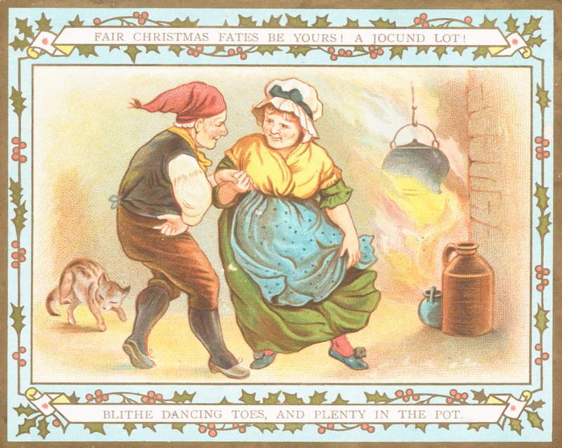 老夫婦のダンス、クリスマスカード 作： 英語学校