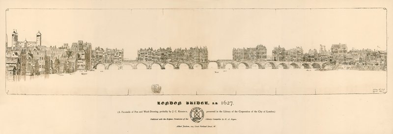古いロンドン橋、1627 作： 英語学校