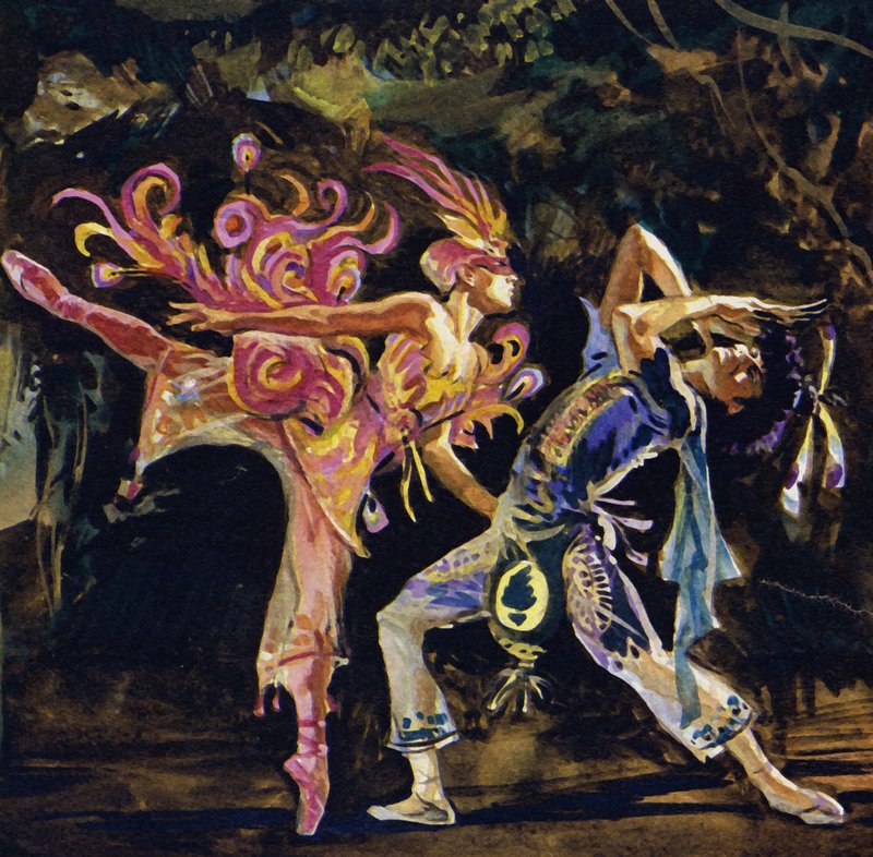 Stravinskysの傑作の1つは、Firebirdです。 作： 英語学校