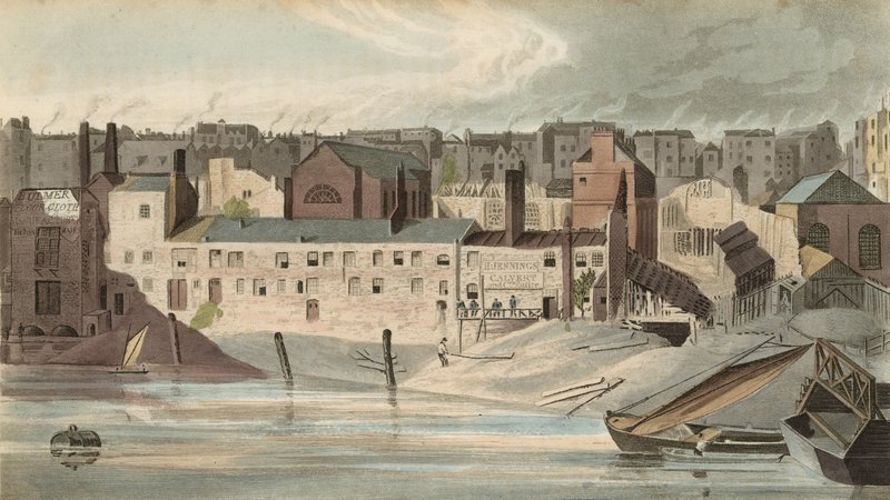 1816年のサヴォイ遺跡の一部 作： 英語学校