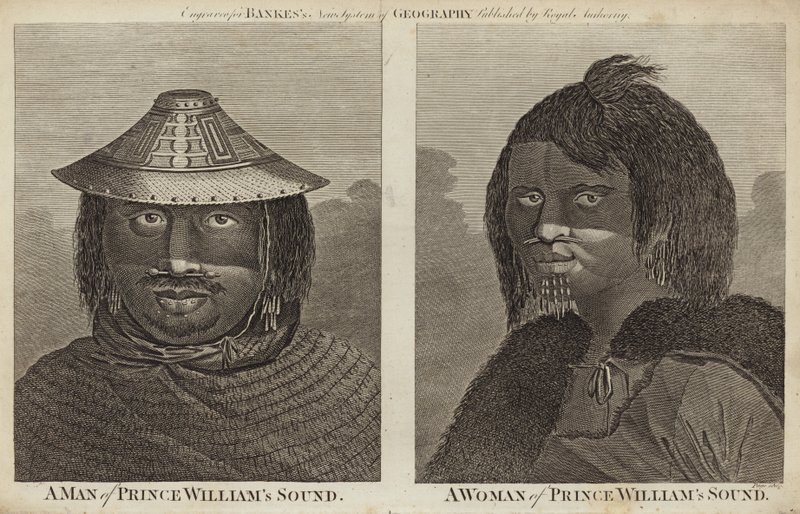 ウィリアムズサウンド王子の男女の肖像画 作： 英語学校