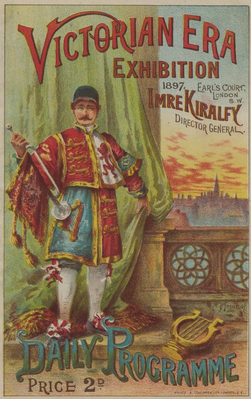 アールズコートでのビクトリア朝時代の展覧会のためのプログラム、1897年 作： 英語学校