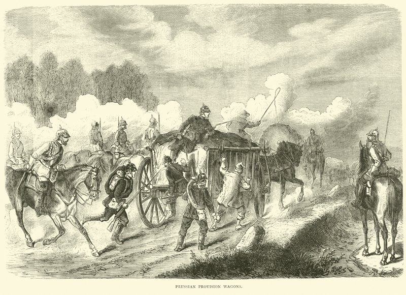1870年9月、プロイセン規定貨車 作： 英語学校