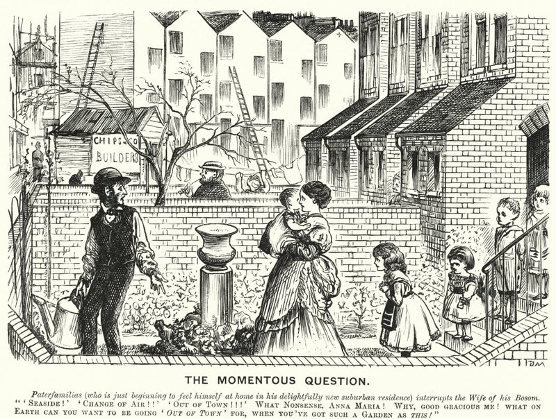 パンチの漫画。The Momentous Question（刻印 作： 英語学校