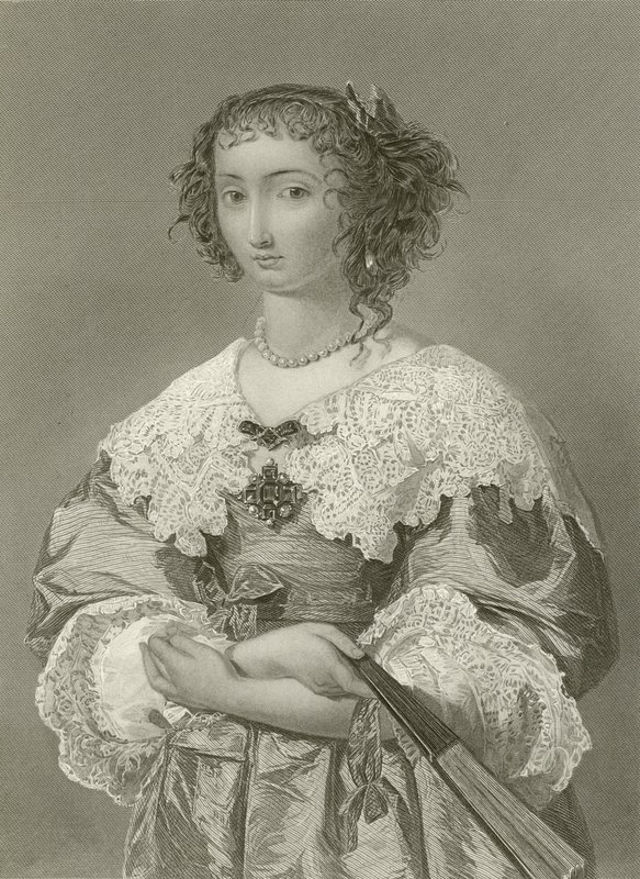チャールズ1世の女王ヘンリエッタマリア女王 作： 英語学校