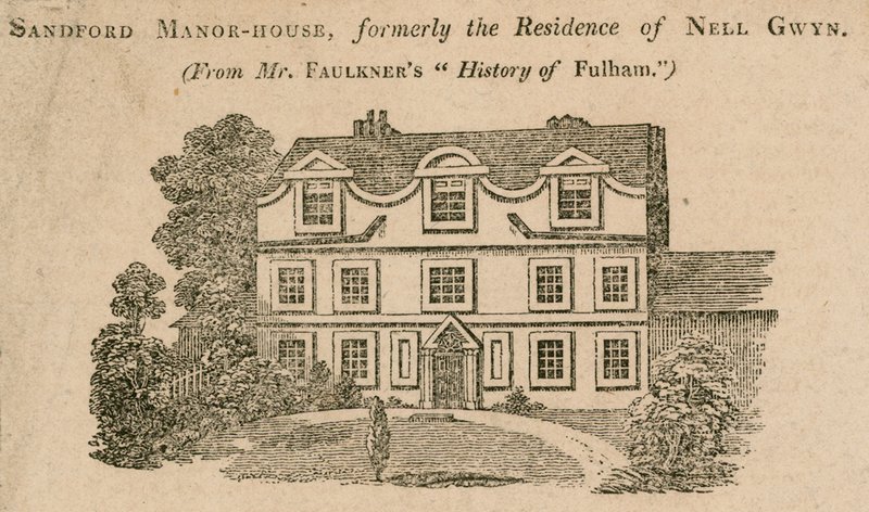 サンドフォードマナーハウス、ロンドン、フラム、以前はネルグウィンの住居 作： 英語学校
