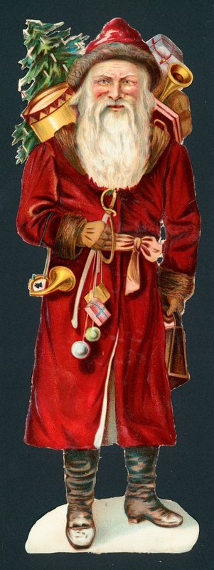 サンタクロース、クリスマスカード 作： 英語学校
