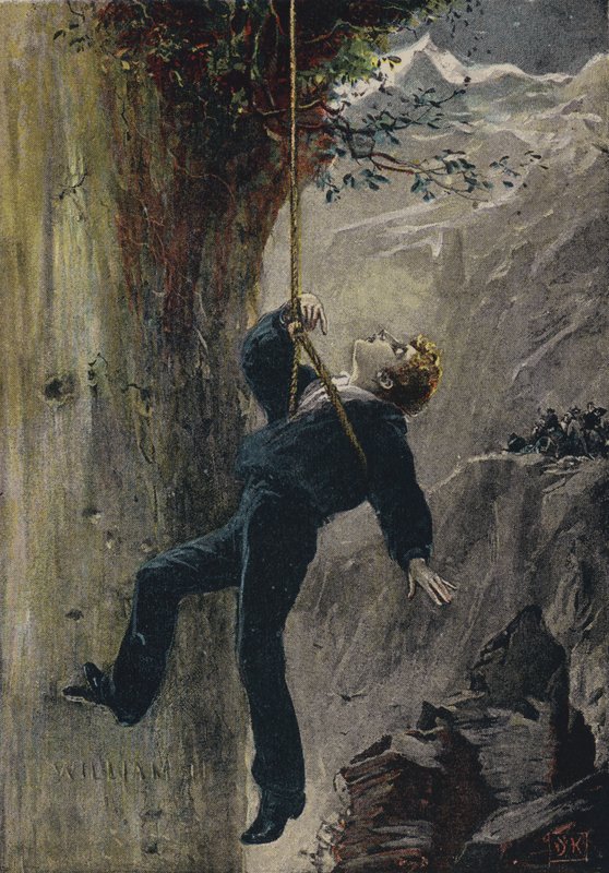 保存されています。エリフ・ブリットの「The Natural Bridge, or One Niche the Highest」の挿絵（カラーリトグラフ）。 作： 英語学校