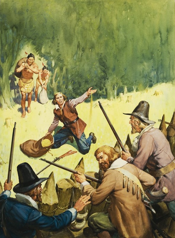 開拓者とアメリカインディアン 作： 英語学校
