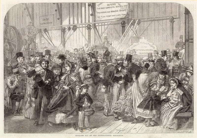 1862年の国際展でシリングデー 作： 英語学校