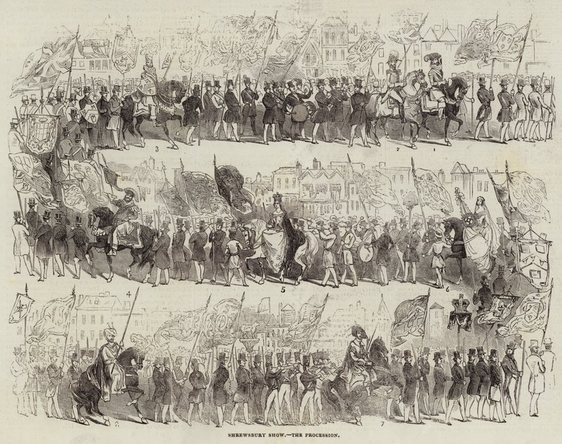 Shrewsbury Show, the Procession (e.g. engraving) 作： 英語学校