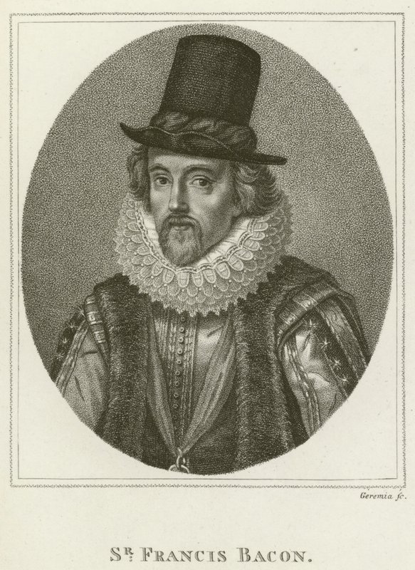 フランシス・ベーコン卿（彫刻 作： 英語学校