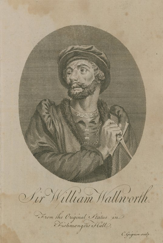 ロンドン市長、ウィリアムウォールワース卿、1370年 作： 英語学校