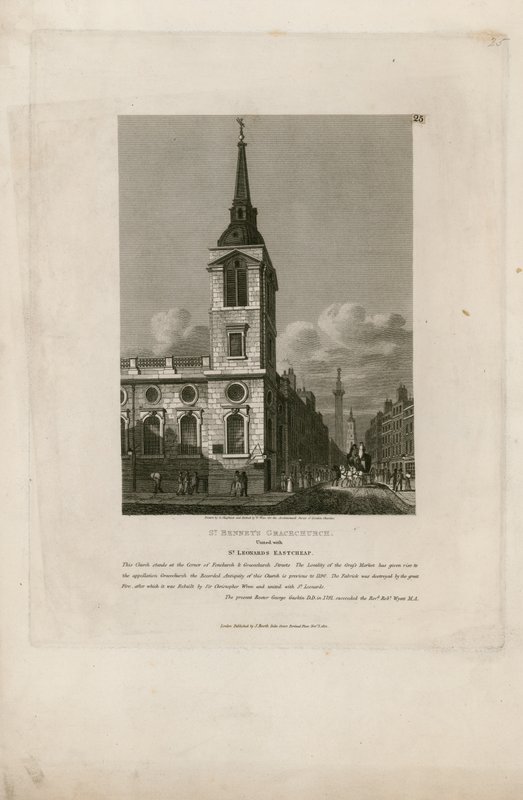 St Leonards Eastcheapと団結したSt Bennets Gracechurch 作： 英語学校