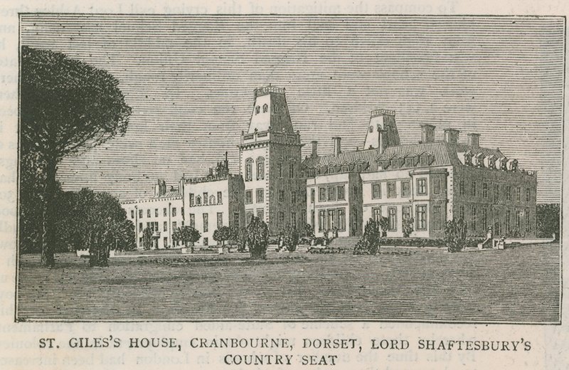 St Giless House、Cranbourne、Dorset、Lord Shaftesburys Country Seat 作： 英語学校