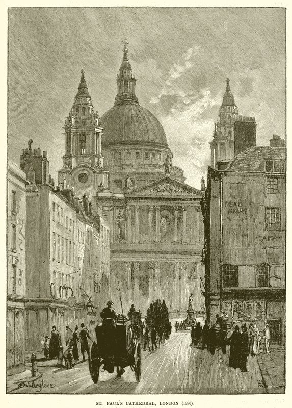 セントポール大聖堂、ロンドン（1890） 作： 英語学校