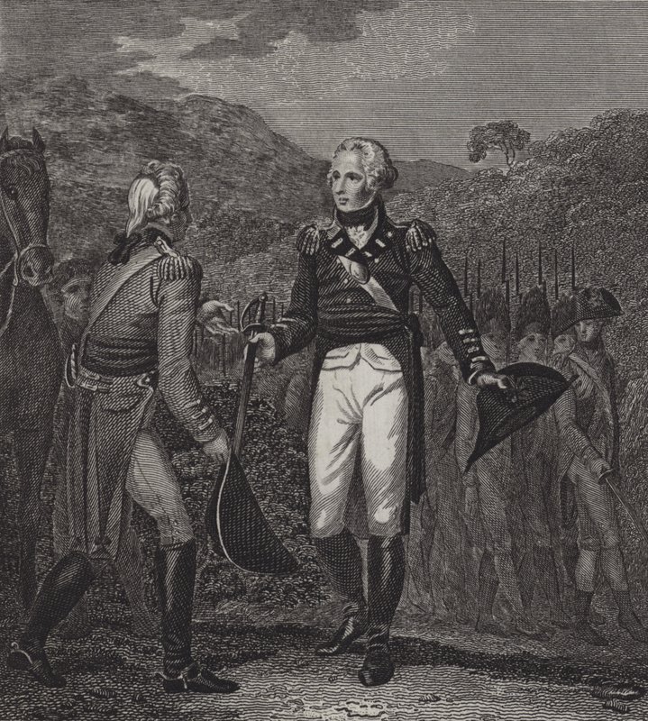 1777年にサラトガでバーゴイン将軍の降伏 作： 英語学校