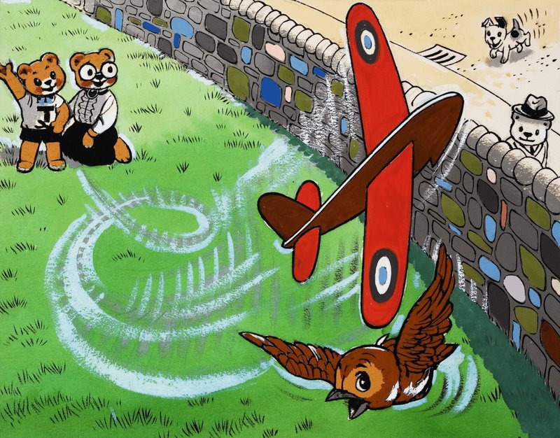 テディベア飛行おもちゃの飛行機 作： 英語学校