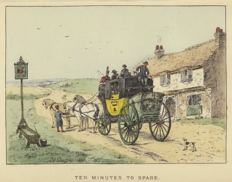 Ten Minutes to Spare (カラー・エングレービング) 作： 英語学校