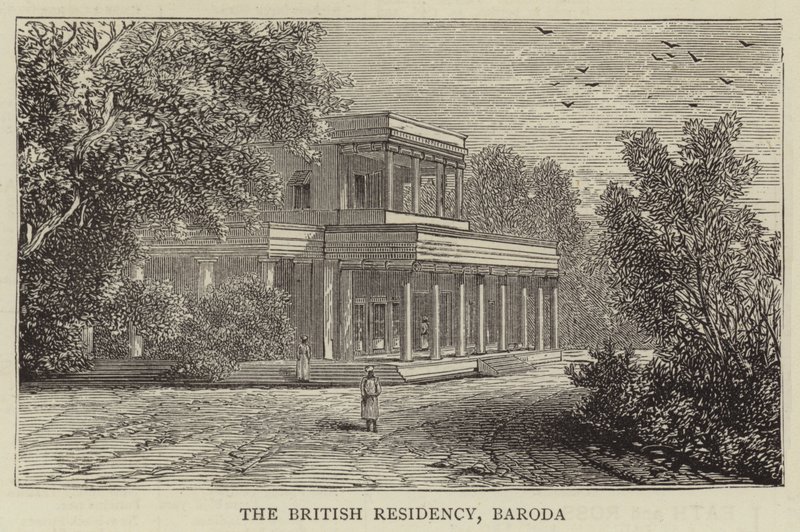 The British Residency, Baroda (carving) 作： 英語学校