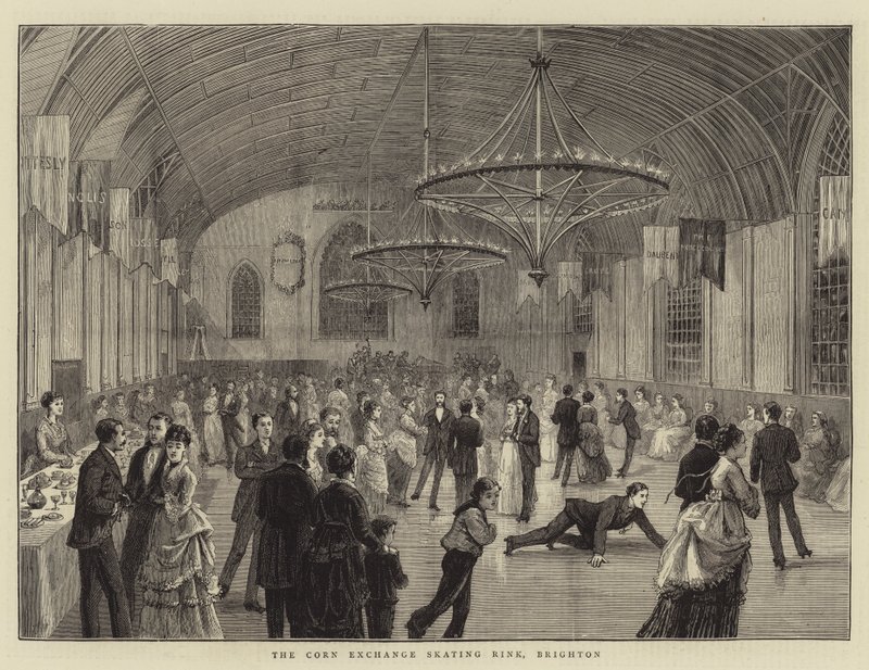 The Corn Exchange Skating Rink, Brighton (Engraving) 作： 英語学校