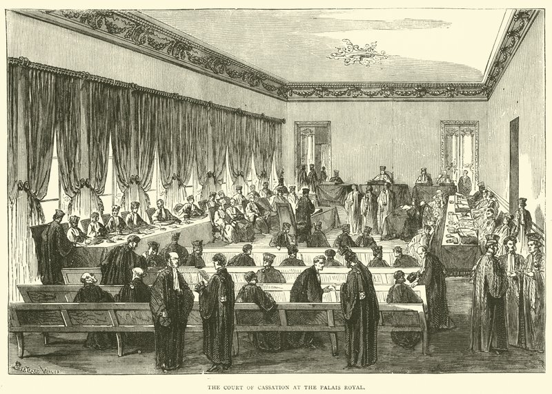 1871年5月、パレロワイヤルにある破産裁判所 作： 英語学校