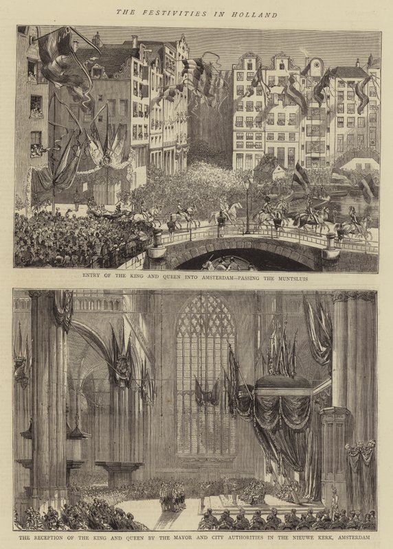 オランダの祭礼（版画 作： 英語学校