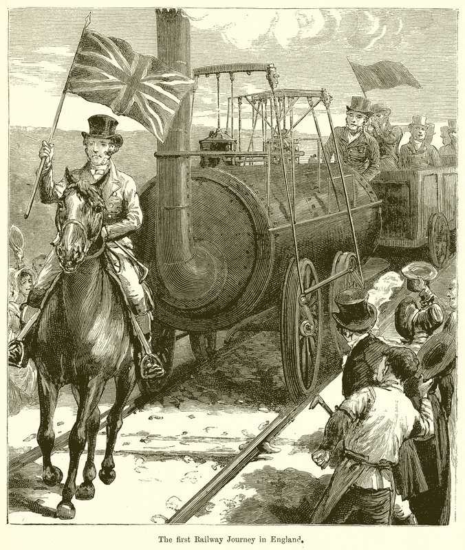イギリスでの最初の鉄道の旅 作： 英語学校