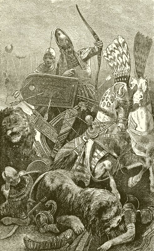 カデシュの戦いにおける大ソソストリス（狂乱II） 作： 英語学校