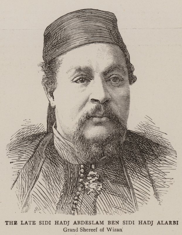 The Late Sidi Hadj Abdeslam Ben Sidi Hadj Alarbi (e.g. the engraving) 作： 英語学校