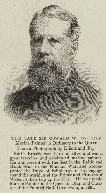 The Late Sir Oswald W Brierly (Engraving) 作： 英語学校