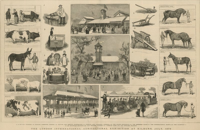 1879年7月、キルバーンでロンドン国際農業展覧会 作： 英語学校