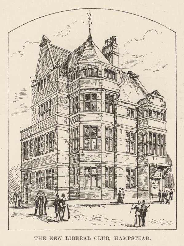 The New Liberal Club, Hampstead (e.g. The New Liberal Club, Hampstead) (彫刻) 作： 英語学校