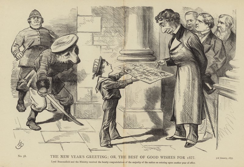 新年のご挨拶。または1877年の最高の願い 作： 英語学校