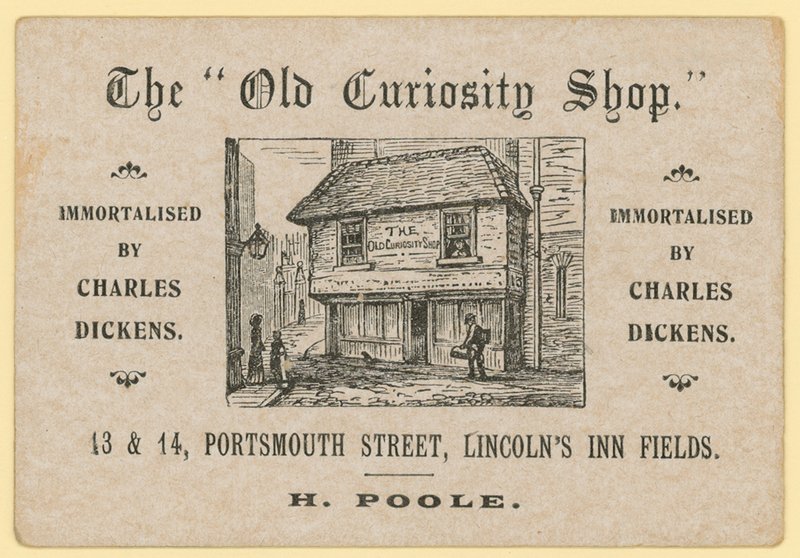 The Old Curiosity Shop、Portsmouth Street、Lincolns Inn Fields、London;プール古紙販売店 作： 英語学校