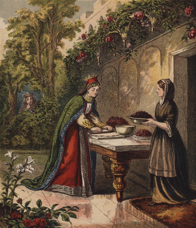 ハートの女王、彼女はいくつかのタルトを作りました (色リソ) 作： 英語学校