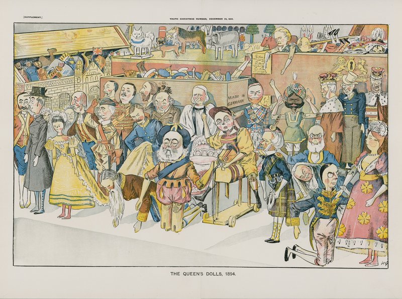 クイーンズドールズ。 1894 作： 英語学校