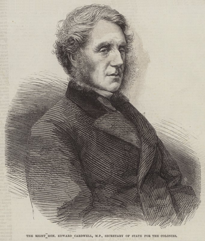 The Right Honourable Edward Cardwell, MP, Secretary of State for the Colonies (e.g. the engraving) 作： 英語学校
