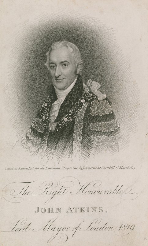 1819年ロンドン市長、ジョン・アトキンス氏 作： 英語学校