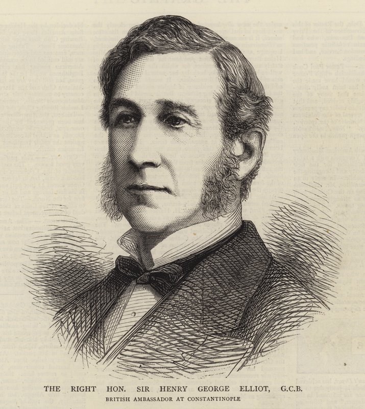 The Right Honourable Sir Henry George Elliot, GCB (e.g. engraving) 作： 英語学校